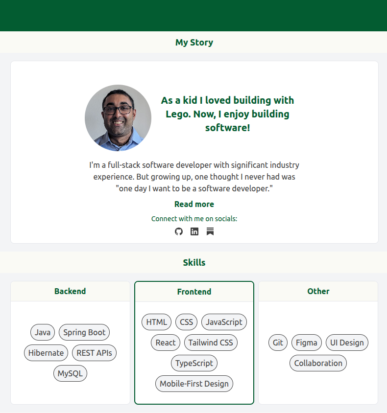 Thumbnail of Portfolio Website